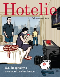Hotelie magazine, fall 2012 issue cover
