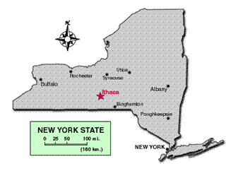 Cornell University Map New York