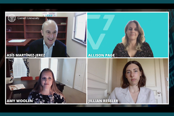 Allison Page, Jillian Ressler, and Amy Woolen joined Professor Asís Martínez-Jerez to discuss the challenges and potential of digital marketing for restaurants.