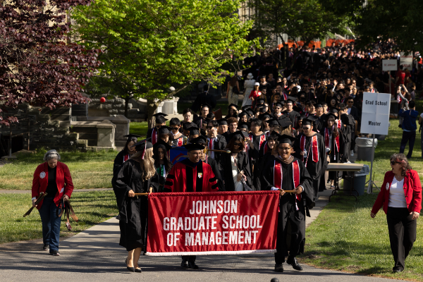 Cornell Johnson School graduation