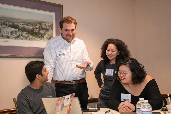 student team working